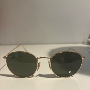 Ray ban round metal sunglasses - Gold